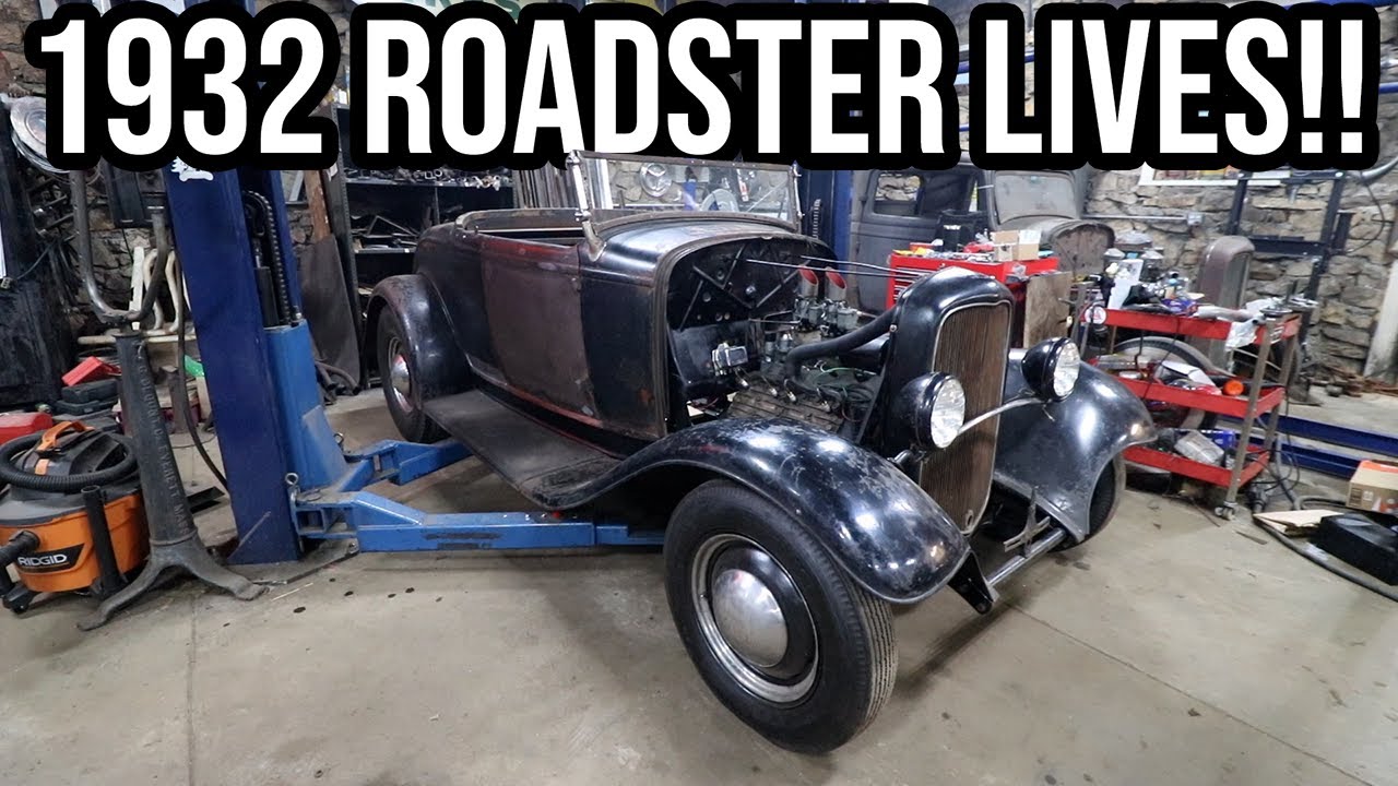 Iron Trap 1932 Ford “DeLorean” Roadster: This 1932 Ford Roadster Is Starting For The First Time Since 1953!!