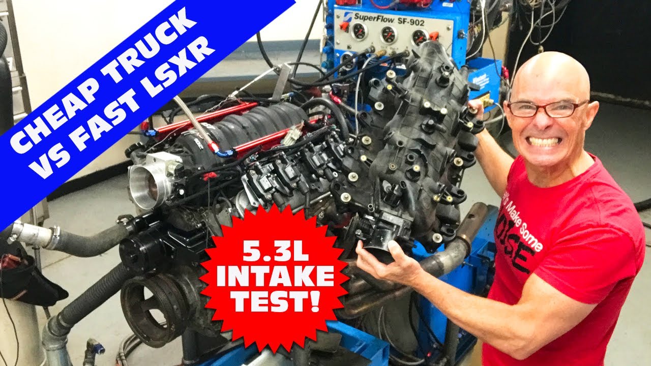 FAST LSXR INTAKE TEST-IS IT WORTH $1000? HOW MUCH HP DOES IT ADD? LSXR VS CHEAP, JUNKYARD TRUCK INTAKE