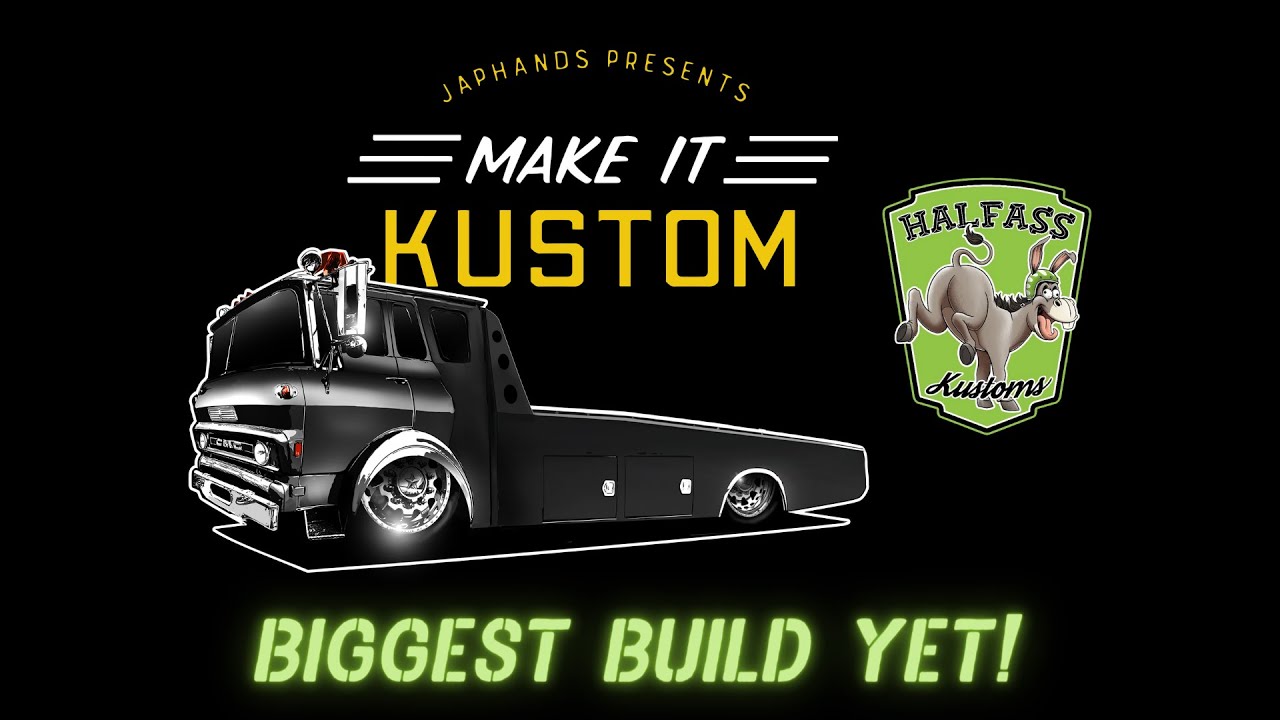 BangShift.com Make It Kustom, HalfAss Kustoms Cab Over Ramp Truck Build! 1971 GMC Fire Truck Ramp Truck Gets Yet Another Chassis