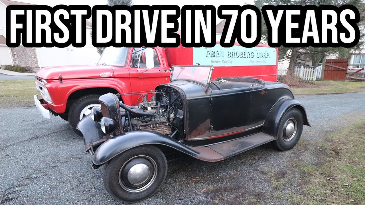 Iron Trap 1932 Ford “DeLorean” Roadster: First Time Driving On The Road Since 1954!!