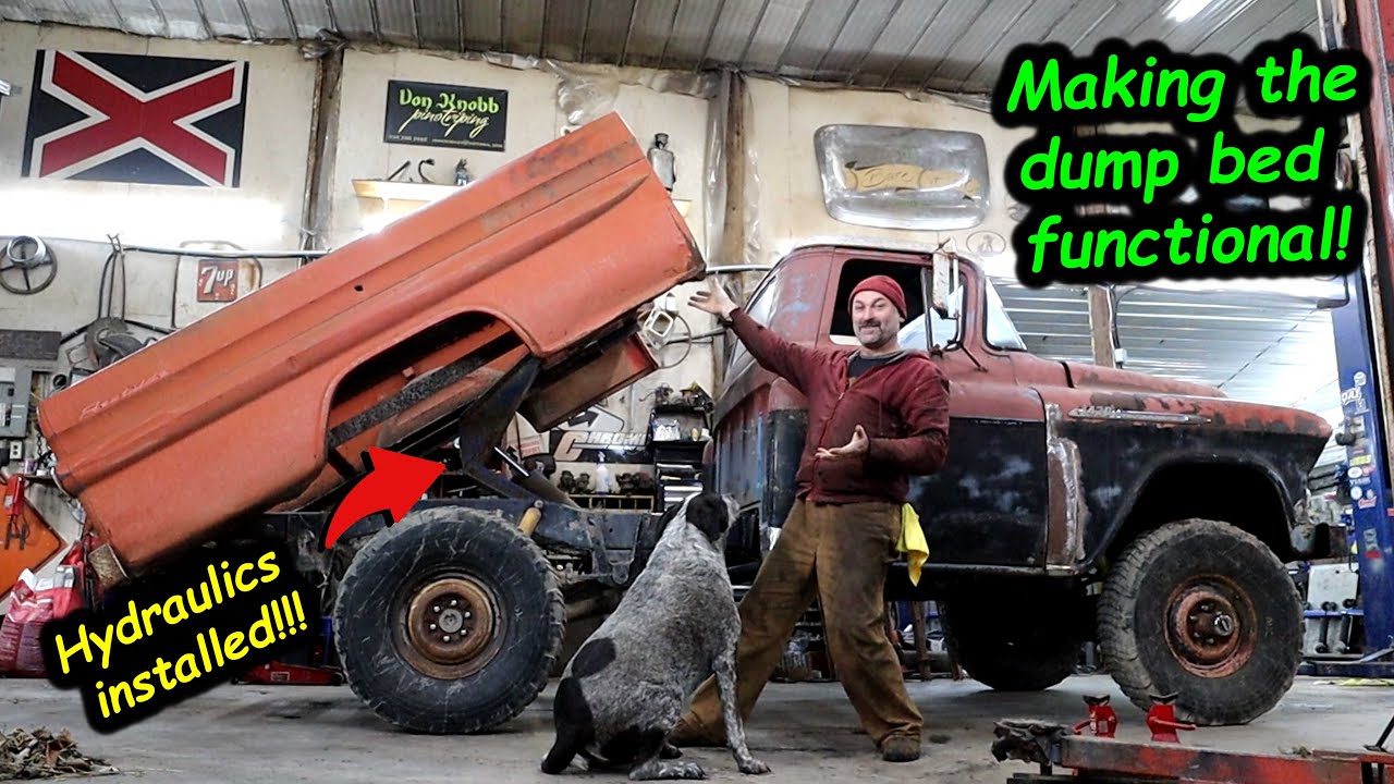 Halfass Kustoms 1955 Chevrolet NAPCO 4×4 Project: Taking A Random Dump Bed Ram And Making It Work On The NAPCO!