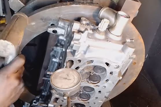 This Is Some Sketchy Looking Sh#t! Surfacing A Cylinder Head On A Lathe!