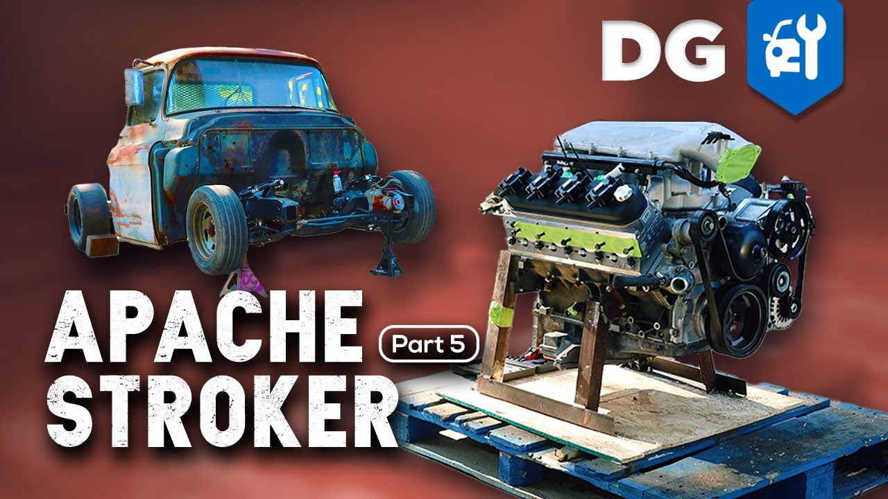 The 1955 Chevy Apache Pickup Rebuild: Our 6.8 LS3 Stroker Goes to California… Will it Fit?