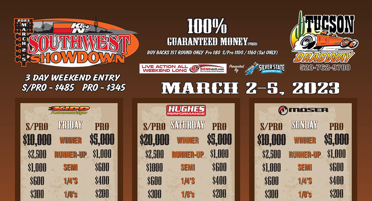 FREE LIVE DRAG RACING: The K&N Southwest Showdown Is LIVE Right Here All Weekend!