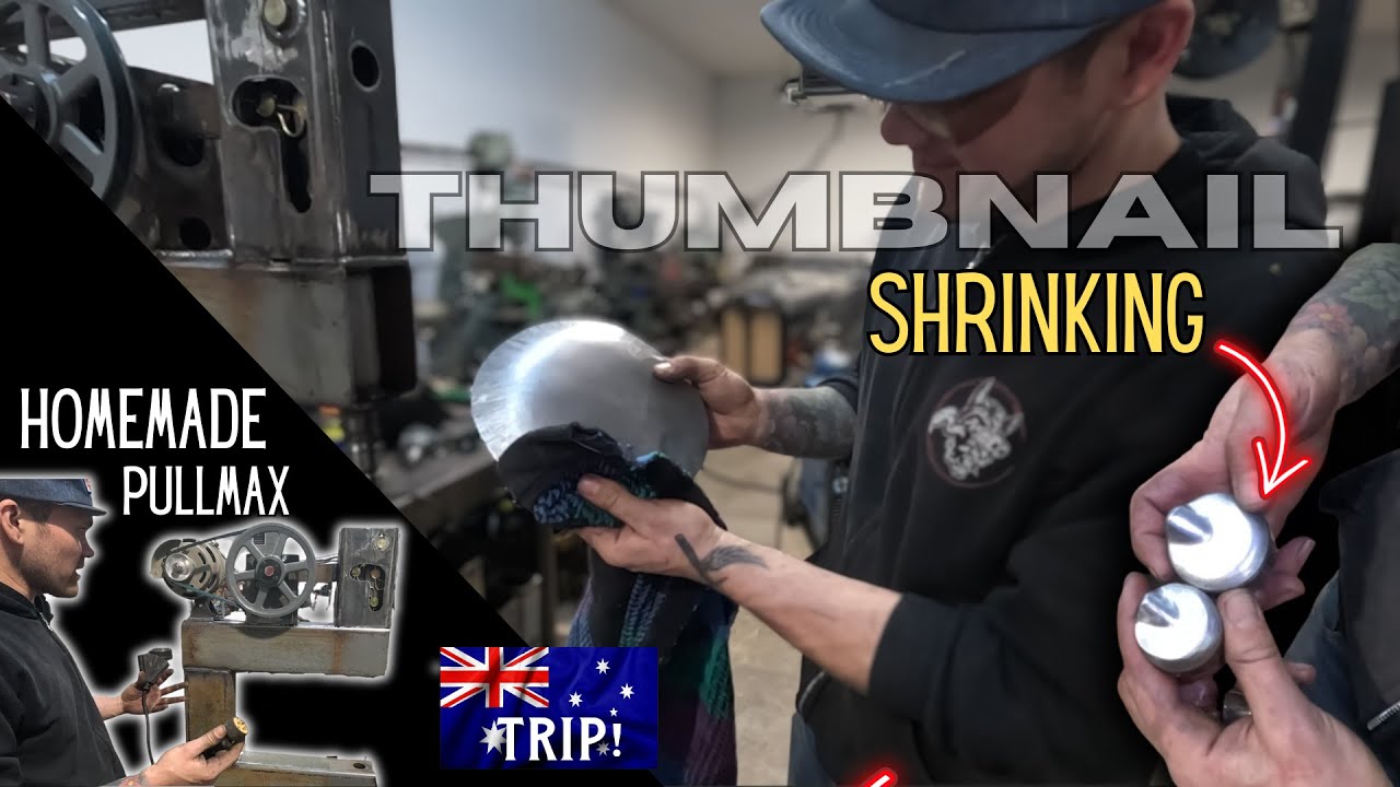 Build a Metal Shaping POWER HAMMER From Scrap Metal: Part 2-Making Thumbnail Shrinking Dies