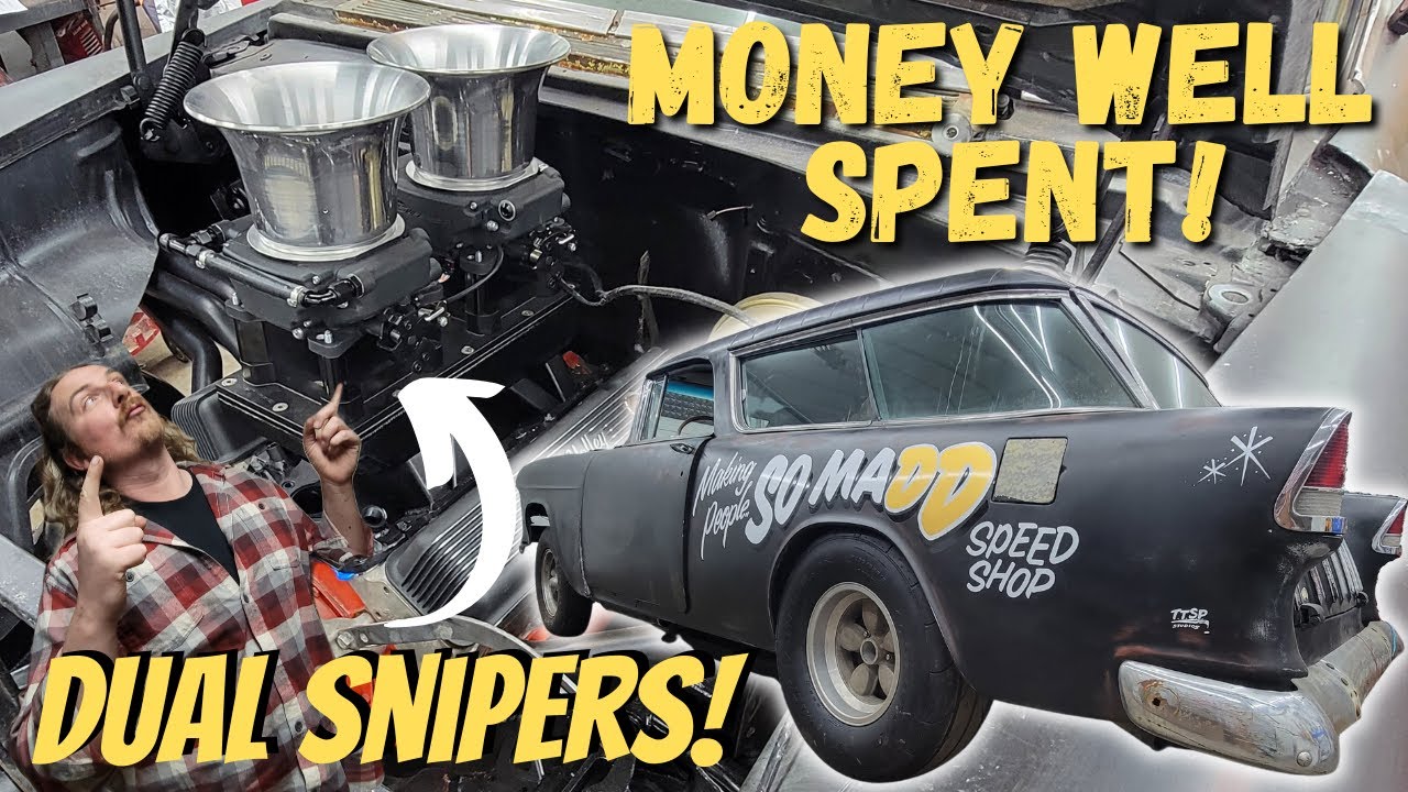 ABANDONED 1955 Chevy Nomad Update: Twin Snipers – The DD Speed Shop VISA Card Is Still Cooling…