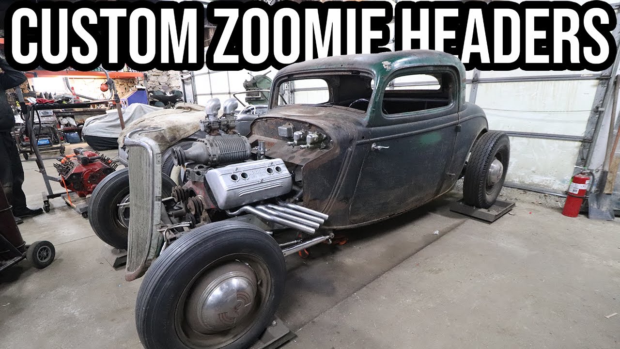 Iron Trap Ardun Headed 1933 3-Window Ford Project – Building Custom Zoomie Headers For The Ardun!