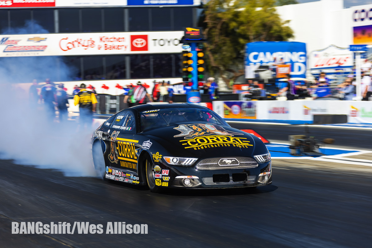 Pro Stock Drag Racing Action From The NHRA Winternationals In Pomona