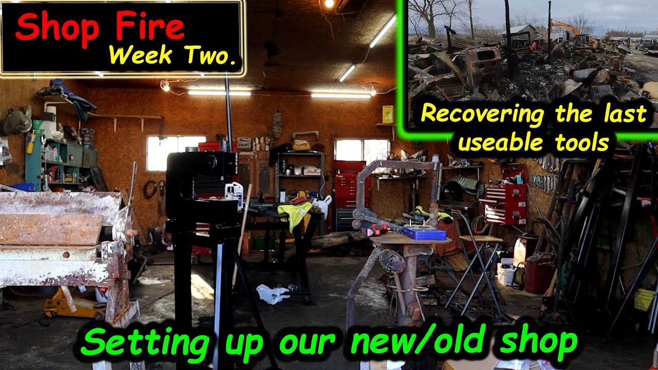 Halfass Kustoms Shop Fire Part 3: Gathering Some Equipment From The Old Shop And Starting To Rebuild What We Can.