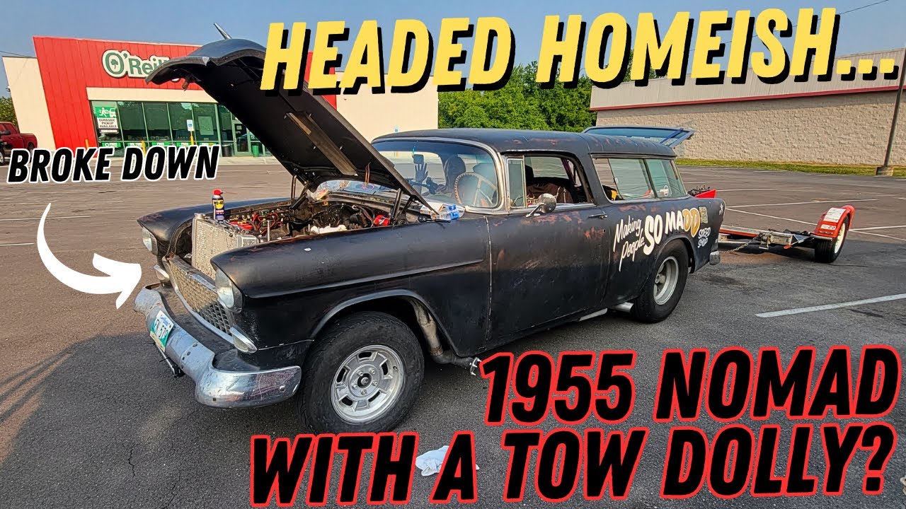 Power Tour Is Over! Dan At DD Speed Shop Says… Let’s Buy A Junker And Tow It 1400 Miles Home From Power Tour With Our 1955 Chevy Nomad!