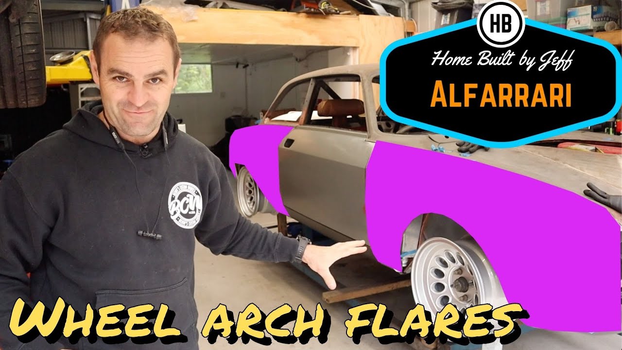 The Alfarrari Project: Wheels And Flares Mean This Sucker Is Starting To Look Like A Real Car.