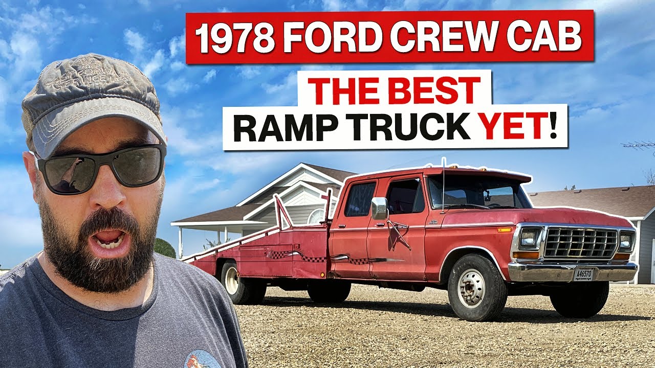 Mortske Says This Is Hi Best Ramp Truck Purchase Yet! 1978 Ford F350 Big Block Crew Cab Wedge Race Car Hauler!