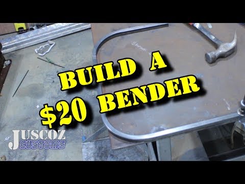 How To Build A Suqare Tubing Bender For $20 In 20 Minutes In Your Garage.