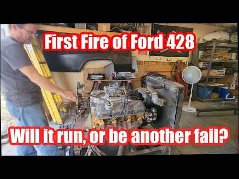 Rebeldryver’s Ford 428 FE Project Part 7: First Fire Of His Newly Rebuilt Ford 428. Will It Run Or Be Another Failure?