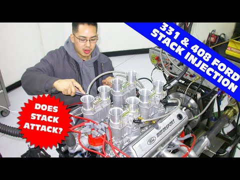 HOW WELL DOES STACK INJECTION REALLY WORK? DUAL SBF STACK TEST, 331 & 408 STROKER-FULL DYNO RESULTS