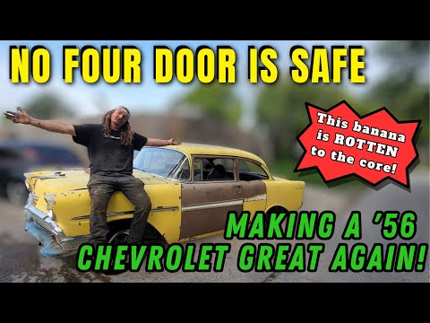 DD SPEED SHOP GOT A 2 DOOR! Ugly 4 Door Be Gone! – Tri 5 Chevy 4 Door To 2 Door Conversion Finished!