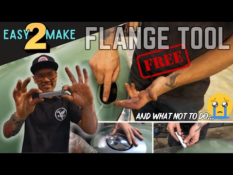 HOW-TO Make CURVED FLANGES on SHEET METAL With A Flanging Tool You Can Make At Home!