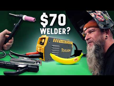 How Good is the CHEAPEST Welder on Amazon? DeBoss Garage Puts One To The Test To See What A $70 Welder Can Do.