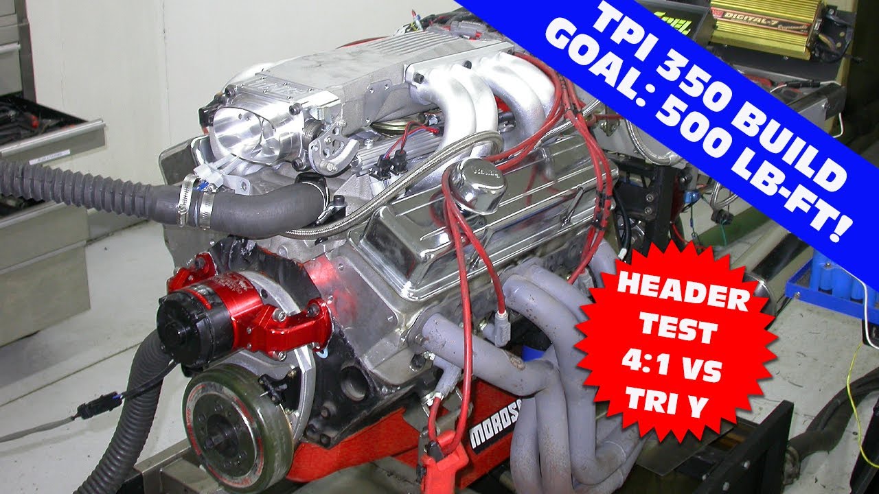 TUNE PORT L98 350-CAN WE MAKE 500 LB-FT OF TORQUE? PLUS, TRI-Y VS 4:1 HEADER TEST-WHO MAKES TORQUE?