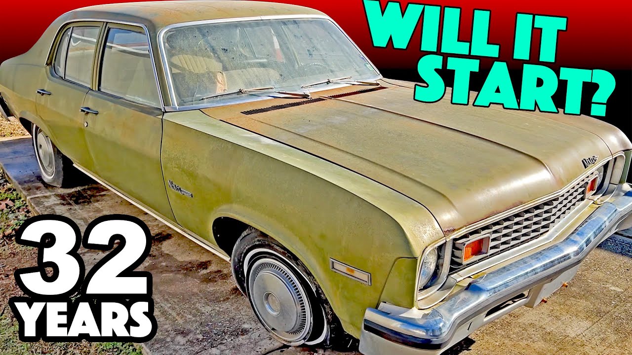 Hot Rod Hoarder’s 1973 Nova Grandma 4 Door Project: Will It RUN and DRIVE After 32 Years Parked?