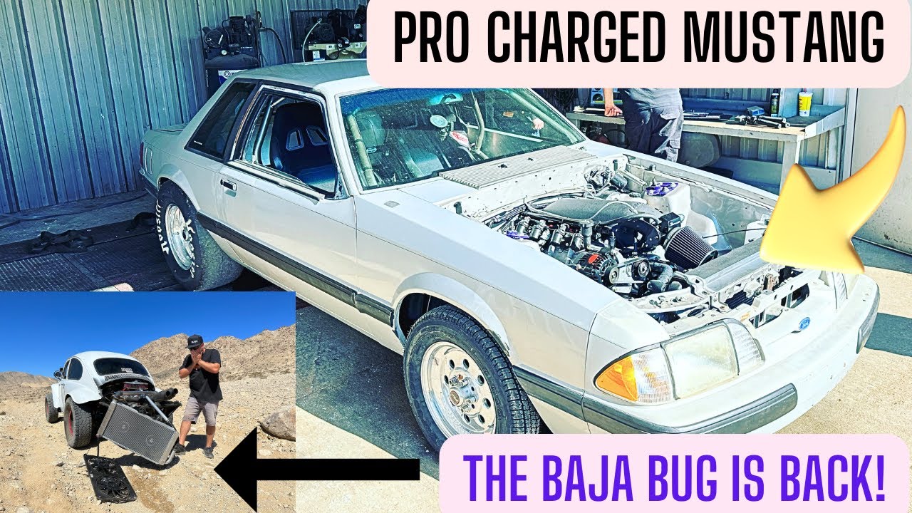 Check Out Newbern’s Pro Charged 1991 Fox Body Mustang That Is Going To Be His Drag And Drive Machine. Plus Work On The Baja Bug!