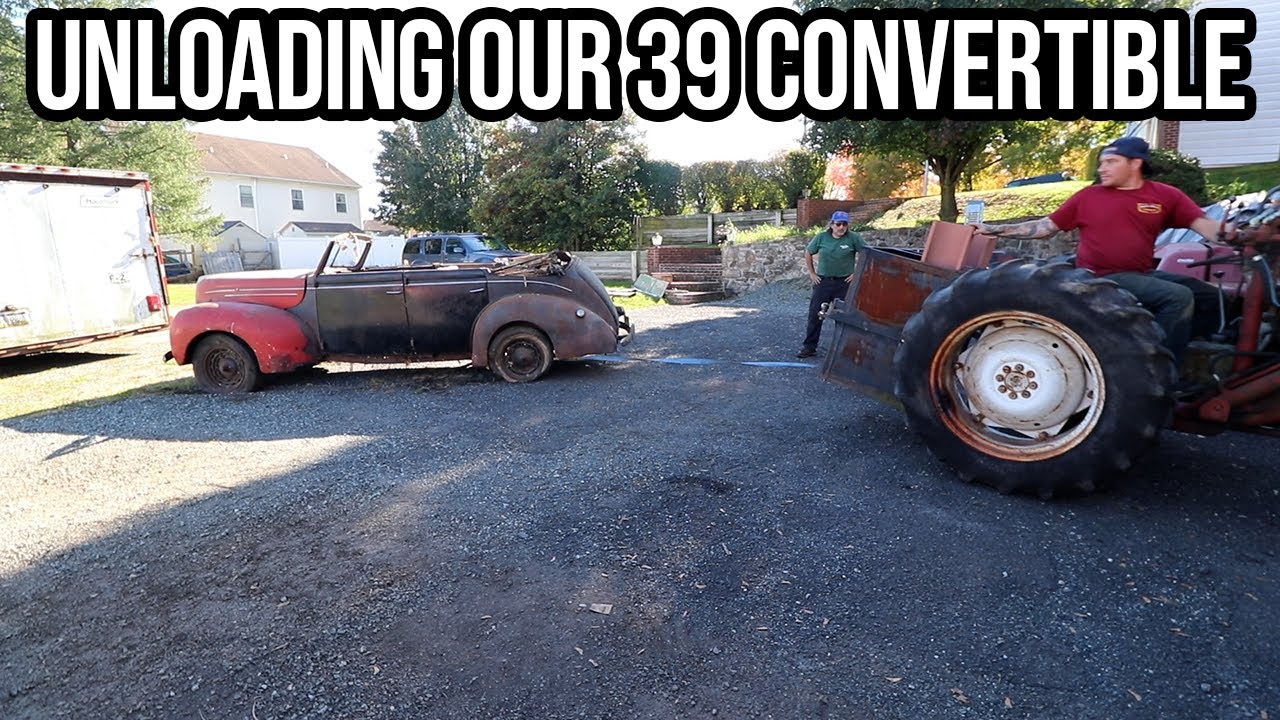 Iron Trap Garage: Unloading Their 26ft Trailer Load Of Parts And The Barn Find 1939 Ford Convertible To See What They Really Got!