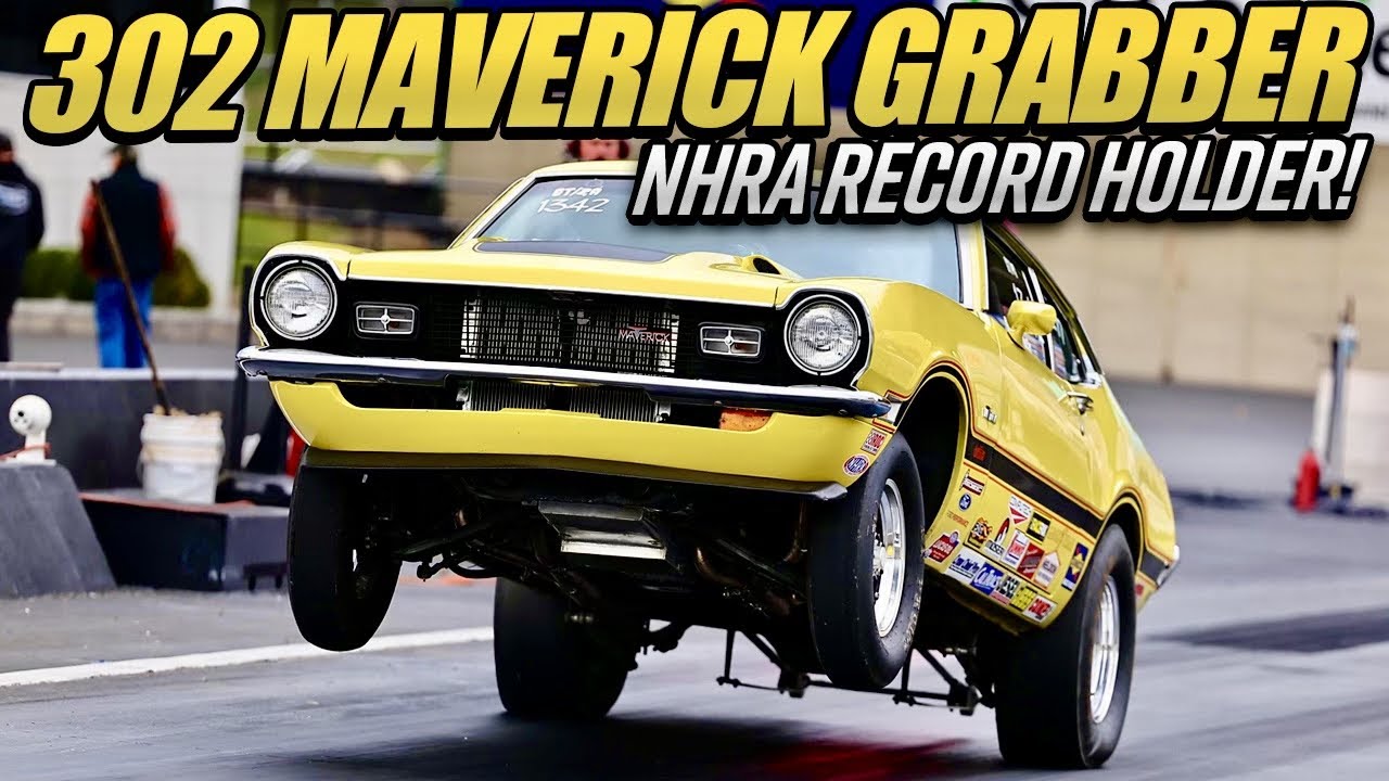 This 8,000 RPM 302 Maverick Grabber Is An NHRA Super Stock National Record Holder. Plus It’s Just Plain Rad!