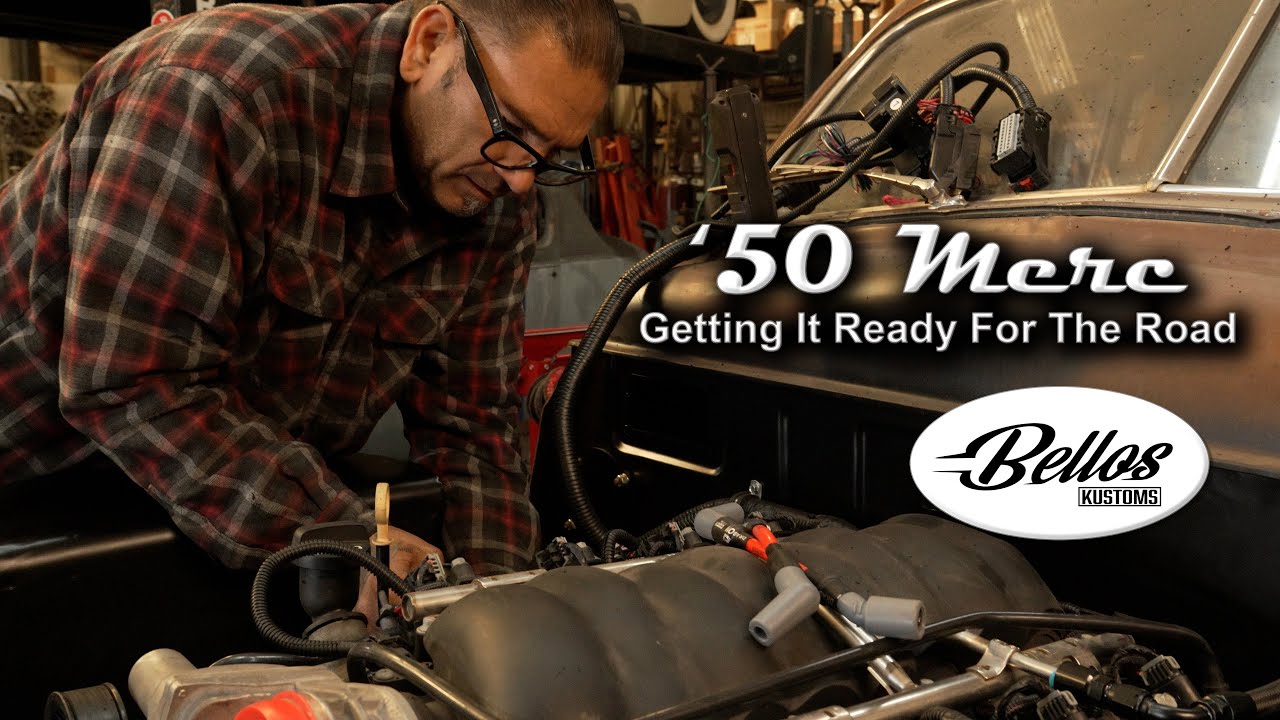 Bello’s Kustoms Is LS Swapping A Merc! How To Perform An LS3 Swap on a 1950 Mercury