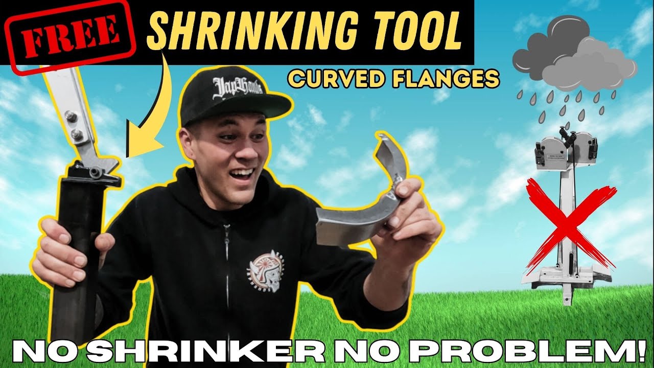 Karl Fisher From Make It Kustom Shows Us How To Make An EASY, FREE, DIY SHRINKER TOOL! HOW-TO Make CURVED FLANGES on SHEET METAL!