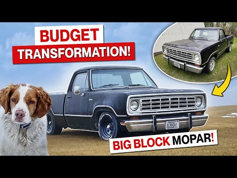 1974 Dodge BIG BLOCK Shortbed Truck! A Mortske Budget Friendly Transformation Resulting In One Cool Mopar Muscle Truck!