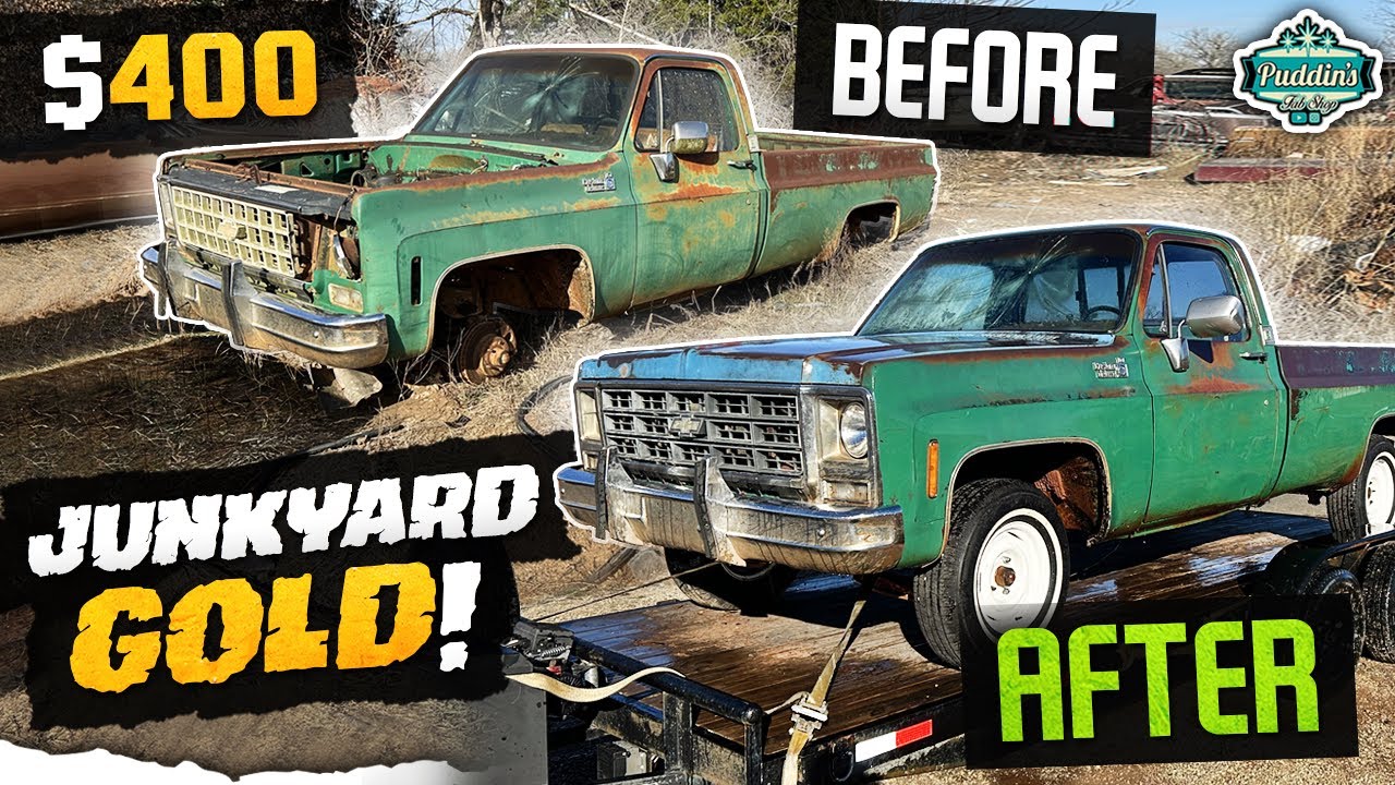 Puddin Found Another Abandoned Truck. This 1980 JUNKYARD C10 is getting pieced together for CHEAP!