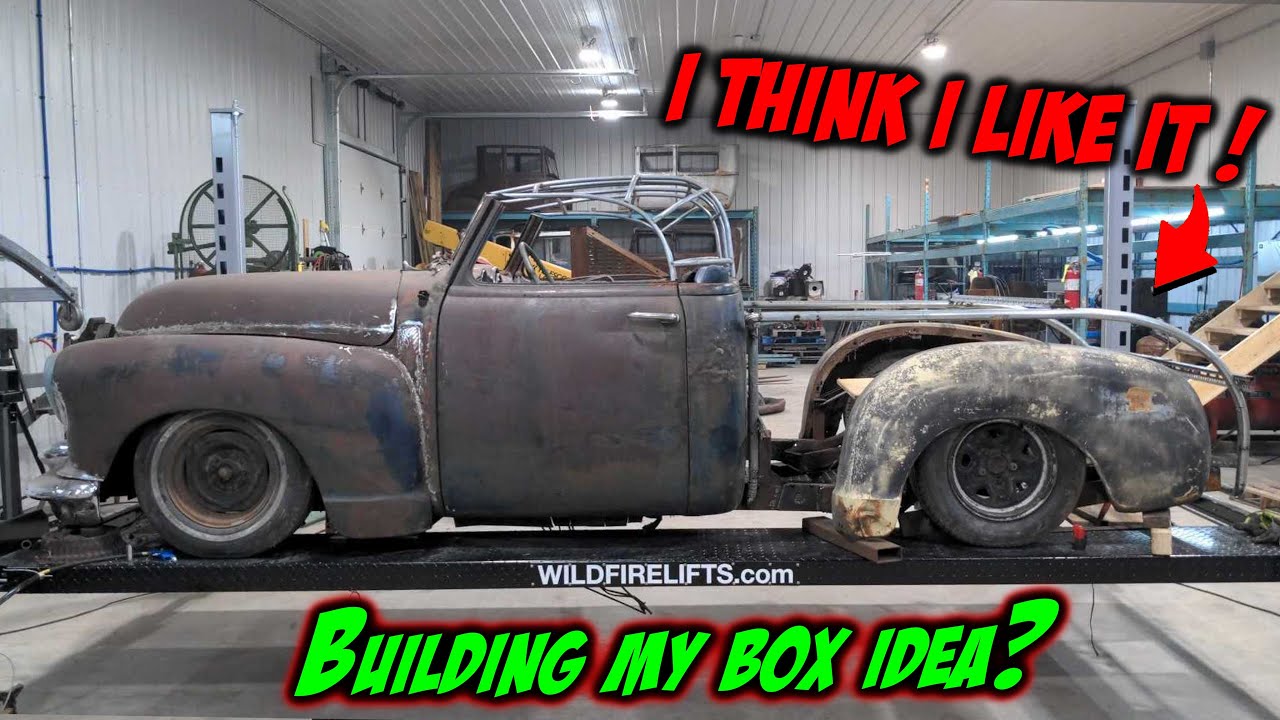 Halfass Kustoms 1949 GMC Roadster Pickup Custom: Building A Tube Frame For The Custom Bed