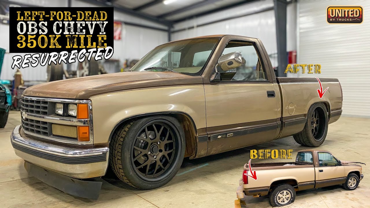 LEFT-FOR-DEAD Grandpa Special OBS CHEVY BEGINS PROTOURING MAKEOVER: Suspension, Wheels, Tires, And More.