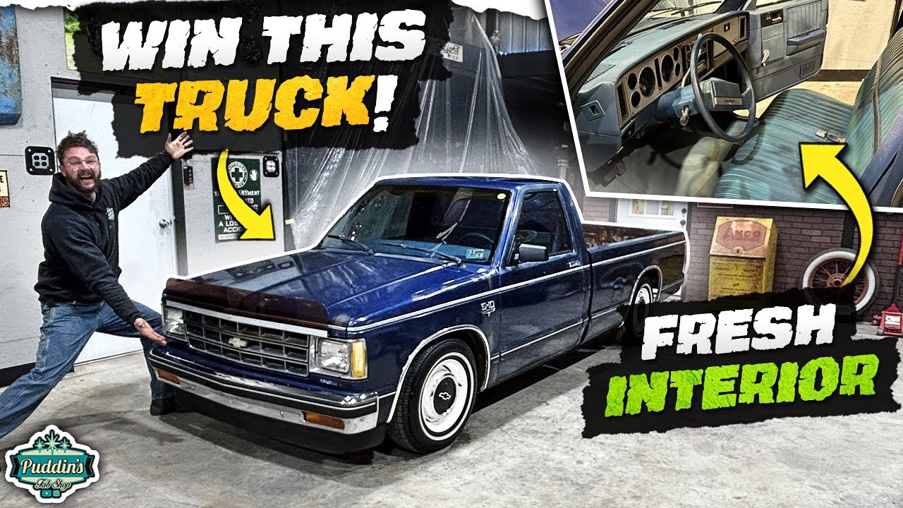 Puddin’s Fab Shop Is FINISHING the 1984 S-10 build just to GIVE IT AWAY! See How You Can Win!