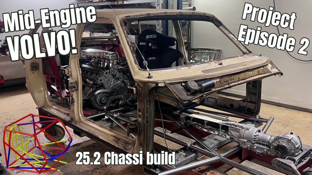 Street Freak – Part 2: Tube Chassis Fabrication Starts! Twin Turbo Lambo Powered, Mid Engine, 25.2 Drag And Drive Volvo!