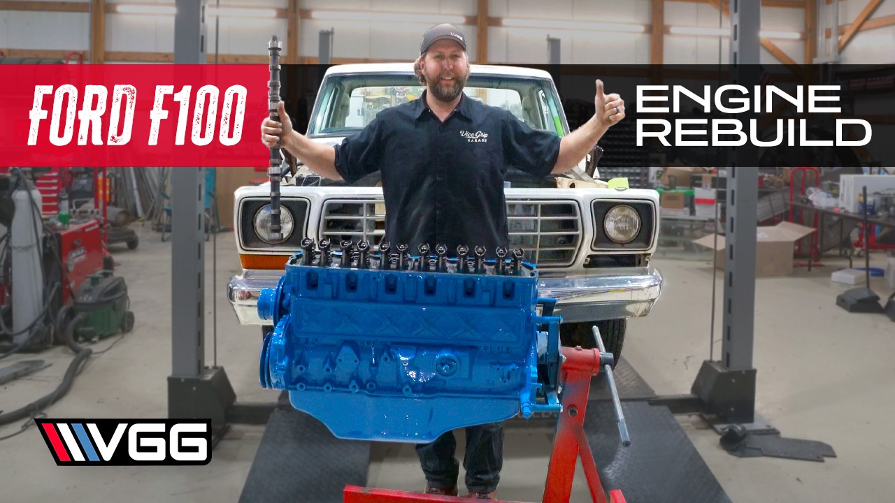 ABANDONED To RESTORED! Vice Grip Garage Is Rebuilding A Ford F100 : Part 3 – HOTROD EFI 300 Straight 6 Budget Build!