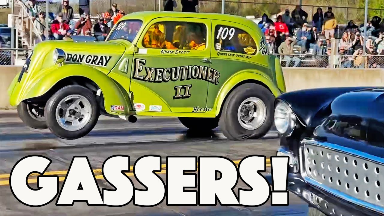 WILD Heads Up GASSER Drag Racing Βίντεο από το Hot Rod Hoarder – Southeast Gassers Επιστροφή στο Brainerd