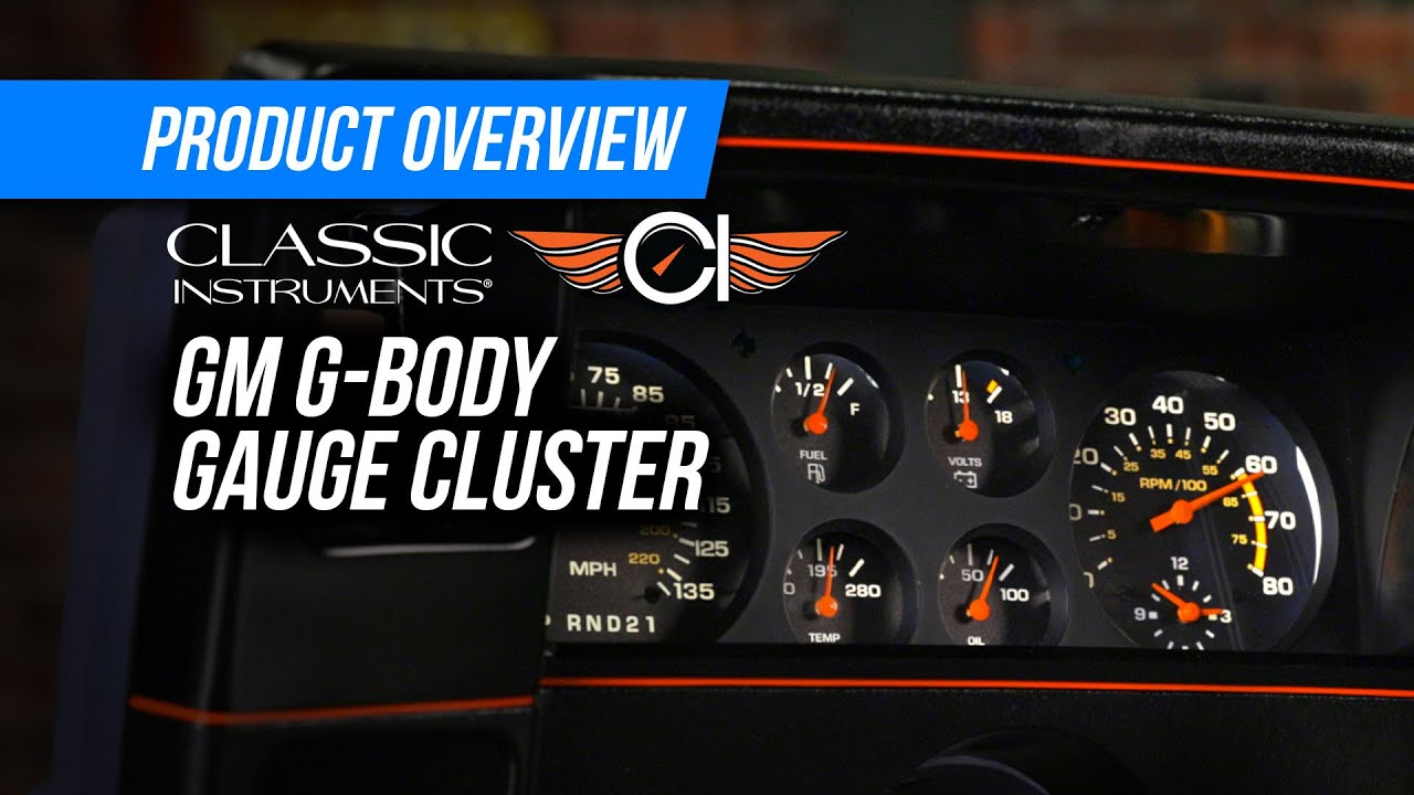 Featured Products: G-Body Mafia Rejoice! Upgrade your G-Body with Classic Instrument’s G-Body Gauge Cluster