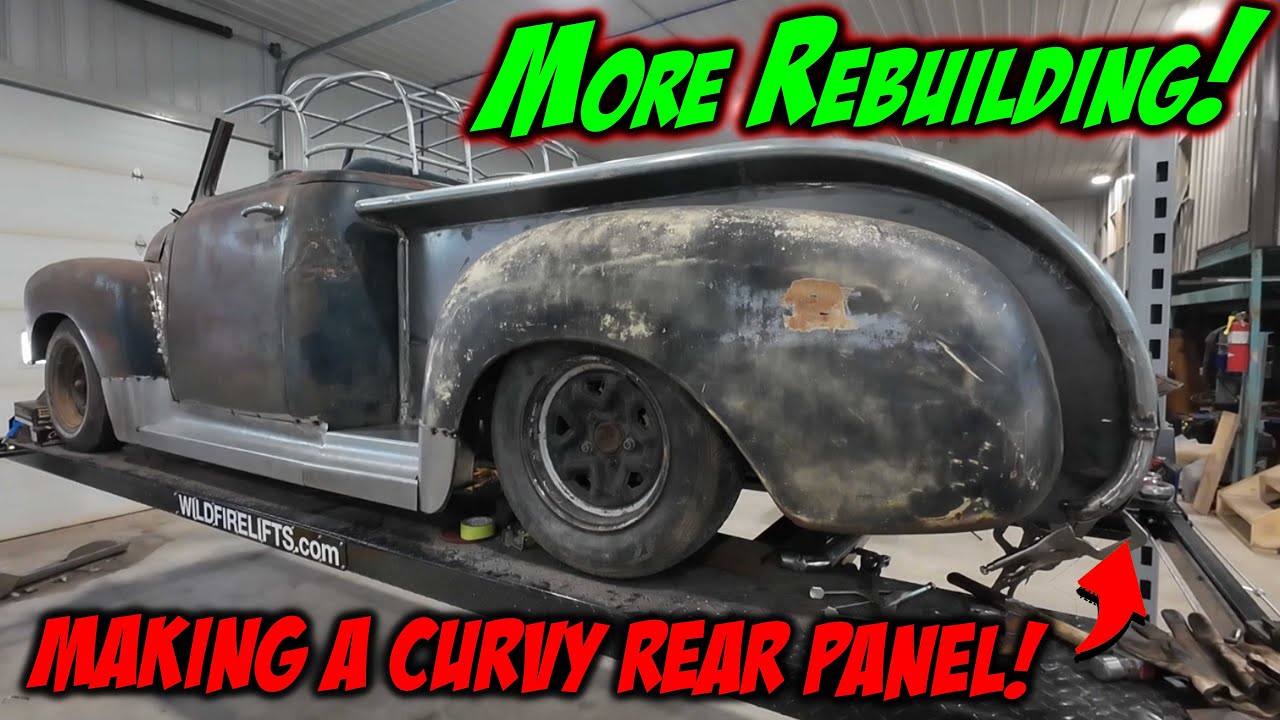 Halfass Kustoms 1949 GMC Roadster Pickup Custom: Rebuilding The Rear of the Box on the ’49 GMC Roadster Custom!