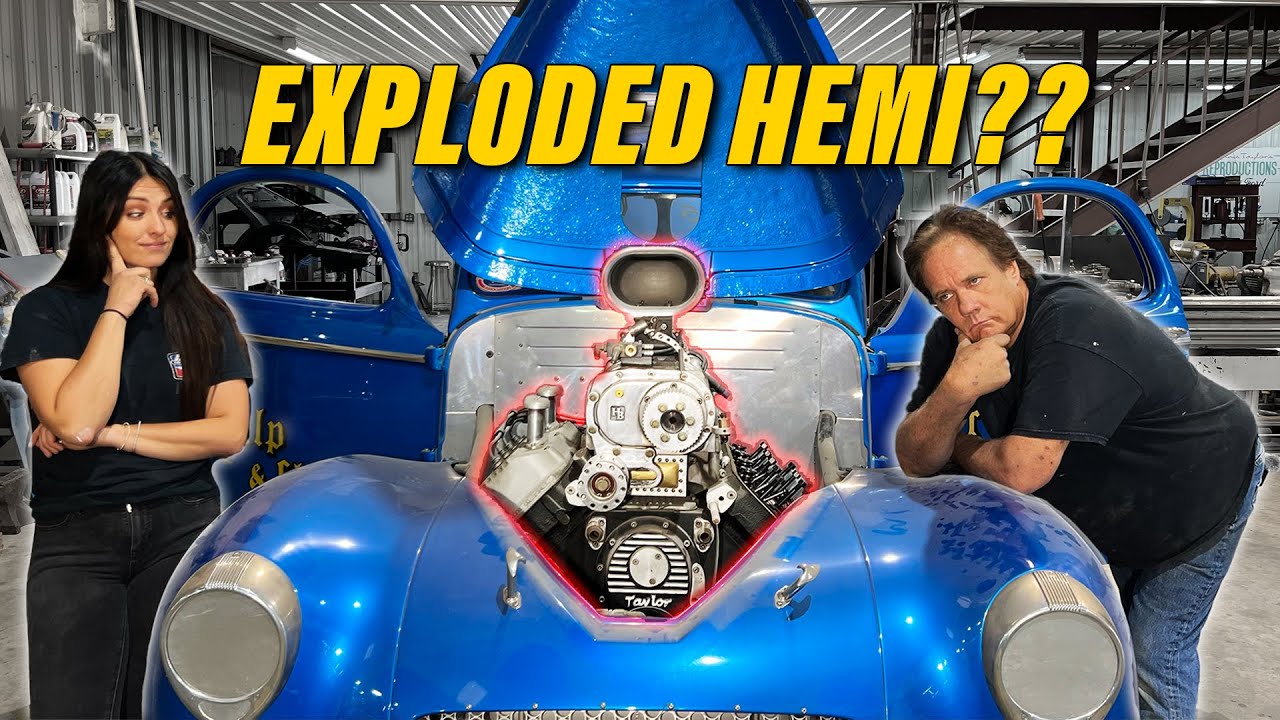 Will Dennis Taylor’s 1941 Willys Project Live Again? Pulling Apart The Blown 392 Hemi To See What’s Wrong Before The Rebuild.