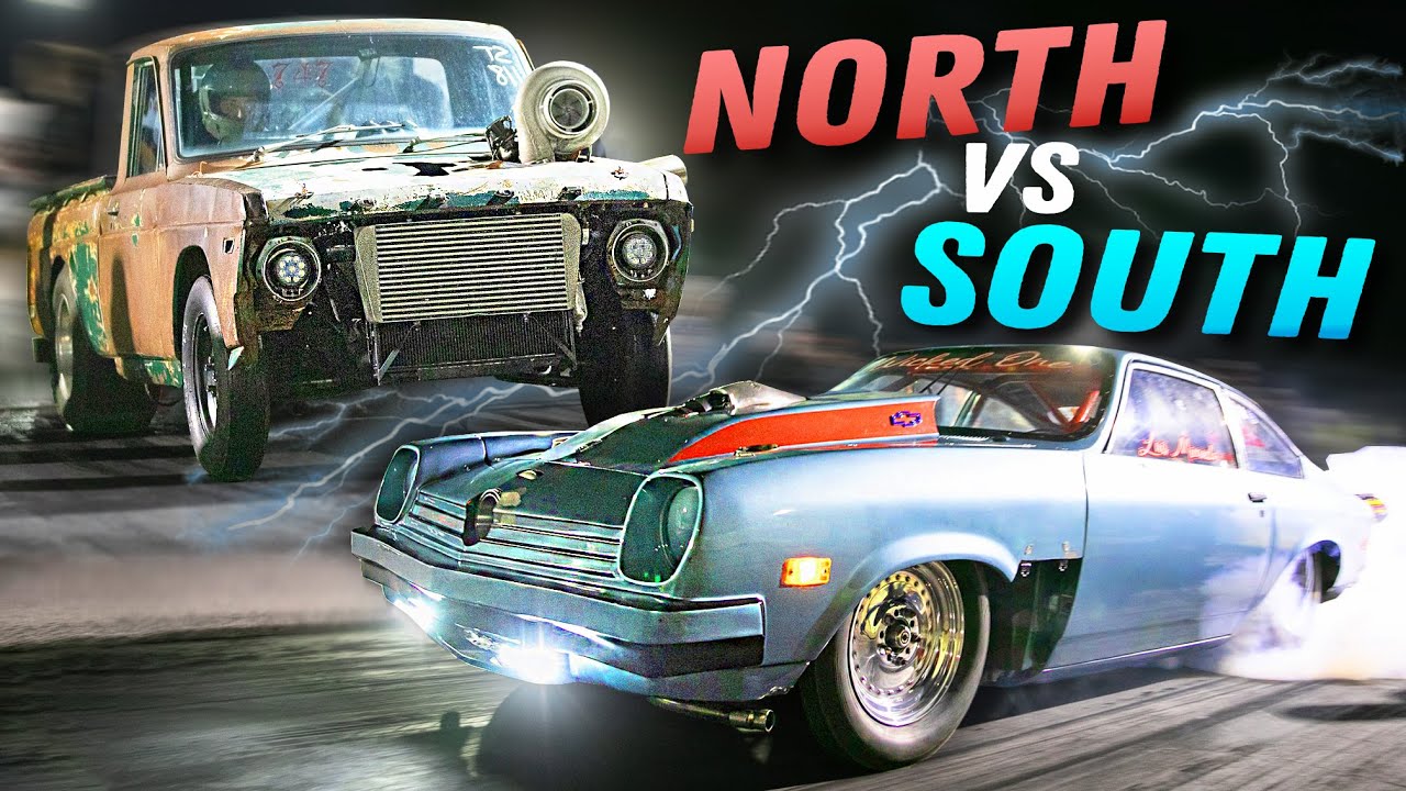 North vs South Small Tire Race Video! Watch As 40 Cars BATTLE for $15,000! Cash Days Style Racing From Florida!