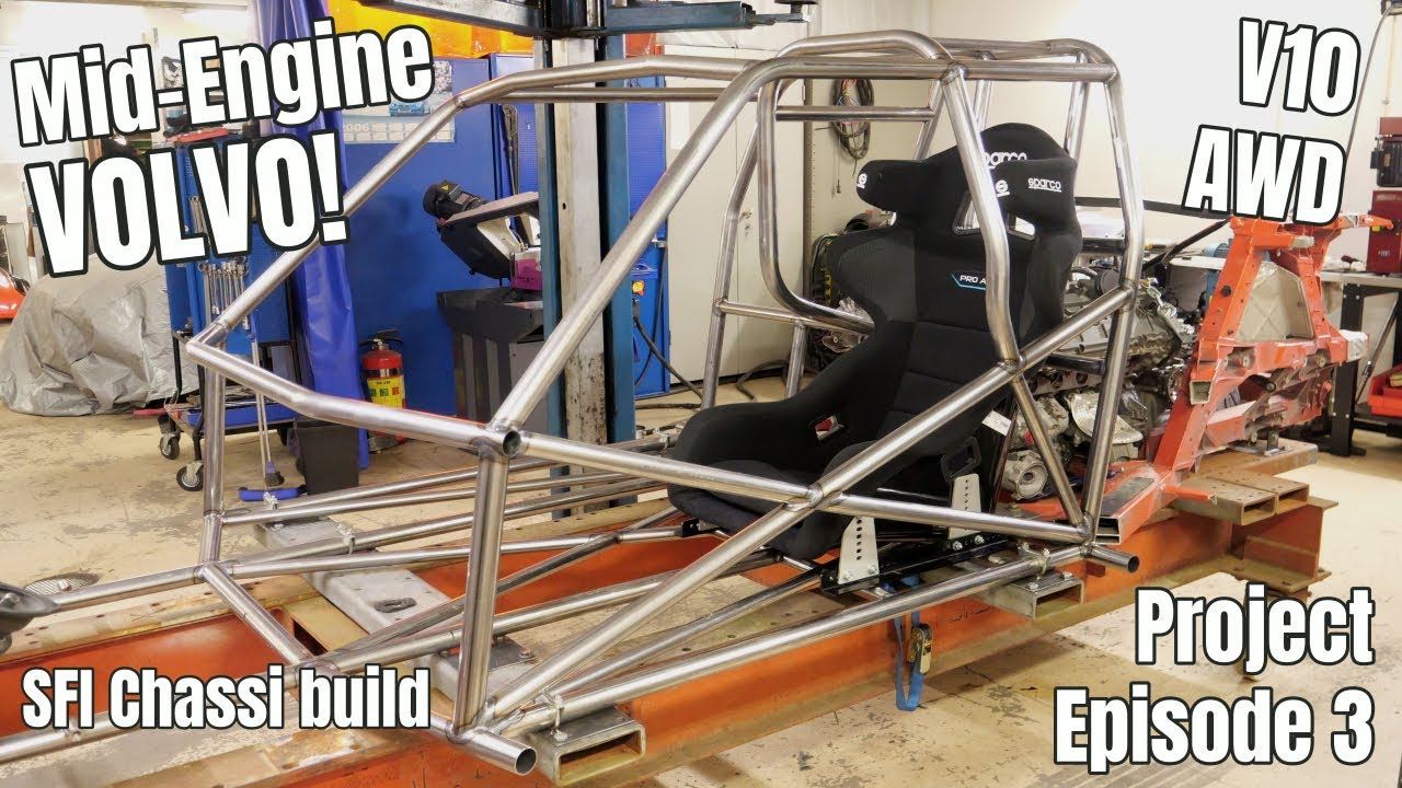 Street Freak – Part 3: Tube Chassis Fabrication Continues! Twin Turbo Lambo Powered, Mid Engine, 25.2 Drag And Drive Volvo!