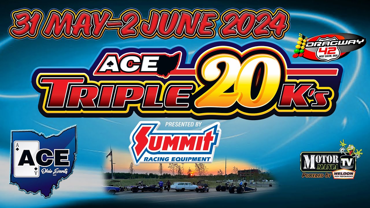 FREE DRAG RACING LIVESTREAM: The ACE Triple $20,000 Races Are LIVE From National Trail Raceway – Race #1 Saturday