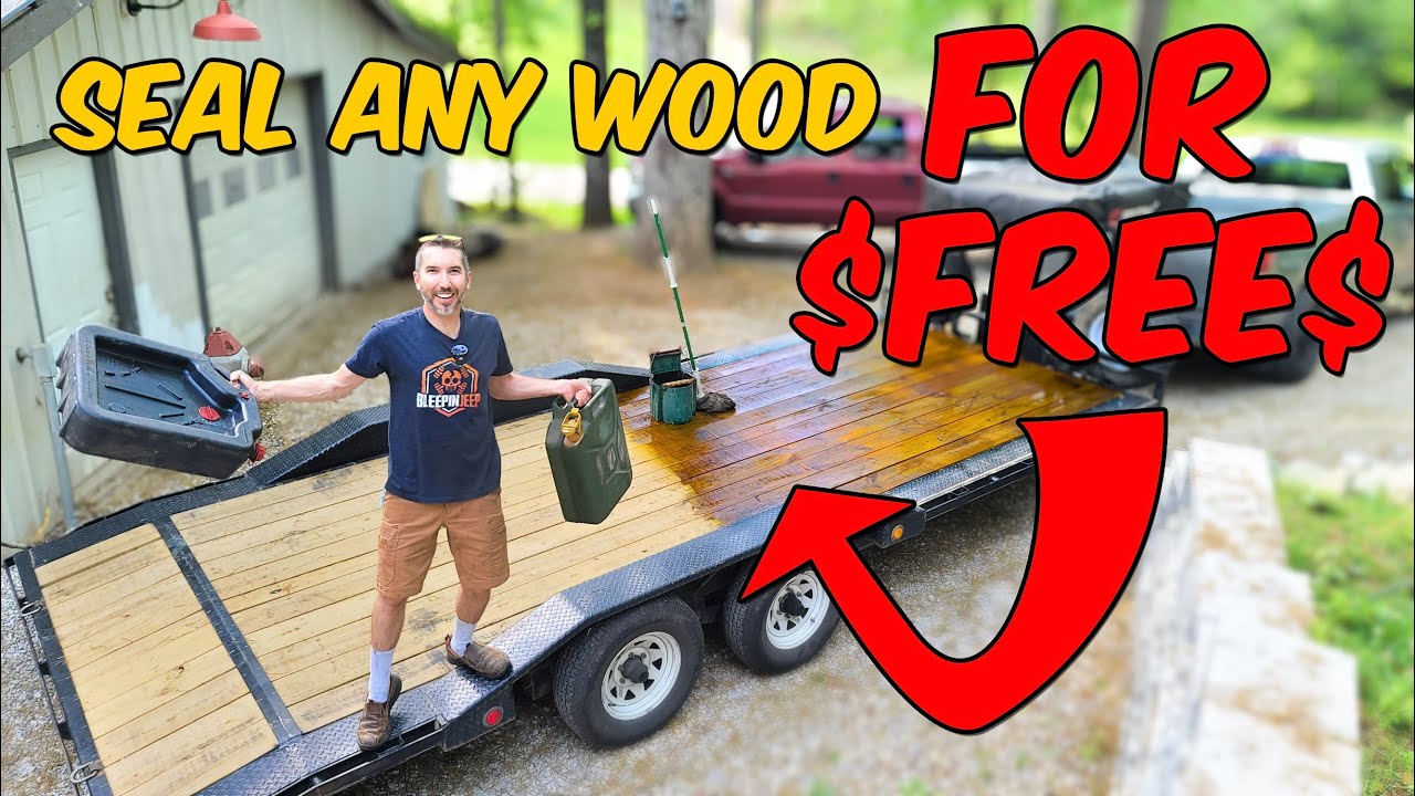 Is This The Cheapest DIY Way To Preserve Your Wood Deck Trailer? Cause Free Is Good, But Is It Good Enough?