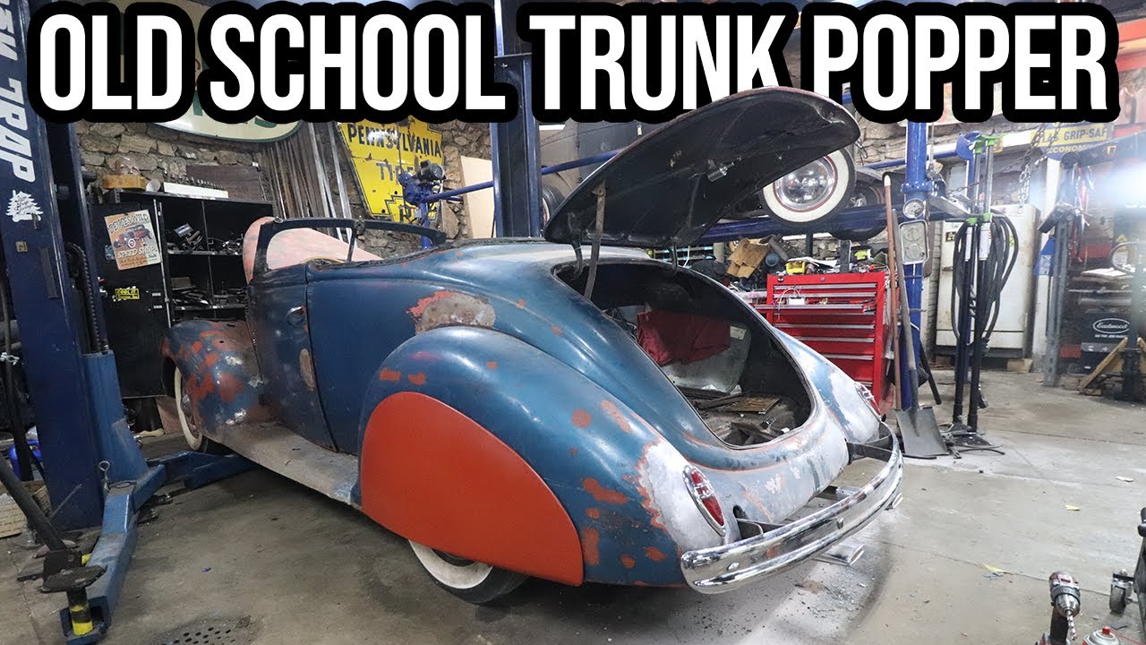 Iron Trap’s Hidden 1938 Ford Convertible Hot Rod: Shaved Trunk Lid W/ An Old School Popper To Complete The Hot Rod Look