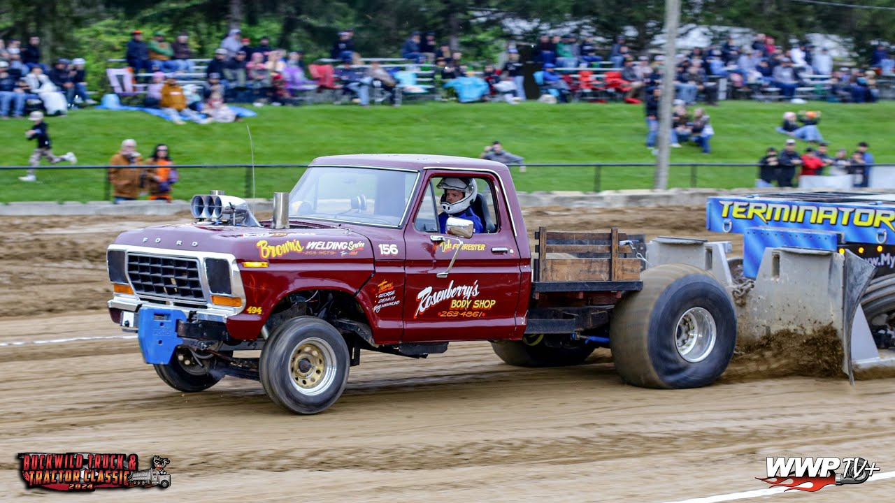 Truck Pull Video: 6000 lb Two Wheel Drive Trucks at Buckwild at Westminster MD. Standing On The Bumper On Dirt!