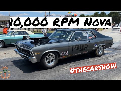 10,000 RPM Feature Video: Gerry Waddell’s HIGH RPM 1970 Chevy Nova At The 2024 Stick Shift Nationals Drag Race At Farmington Dragway