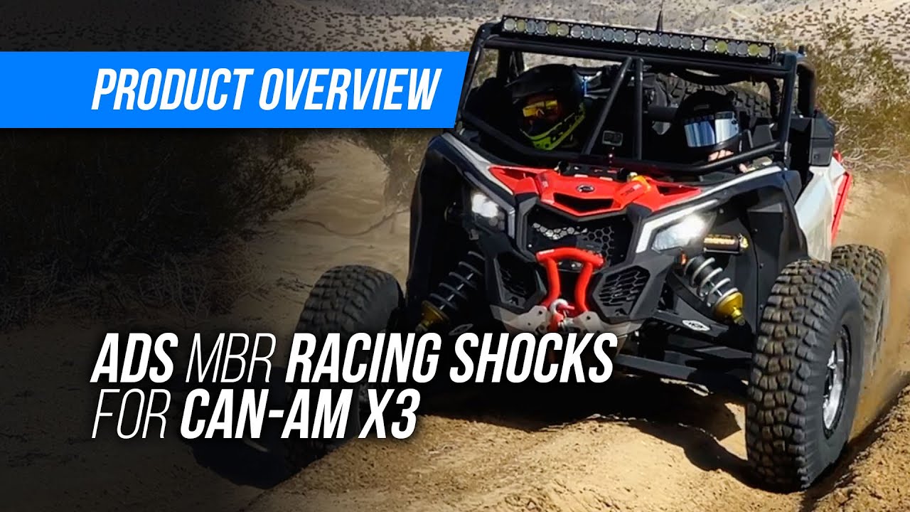 Get Trophy Truck Level Suspension For Your Can-Am Maverick X3 – ADS MBR Series Coilovers. These Arizona Desert Shocks Get The Job Done Right!