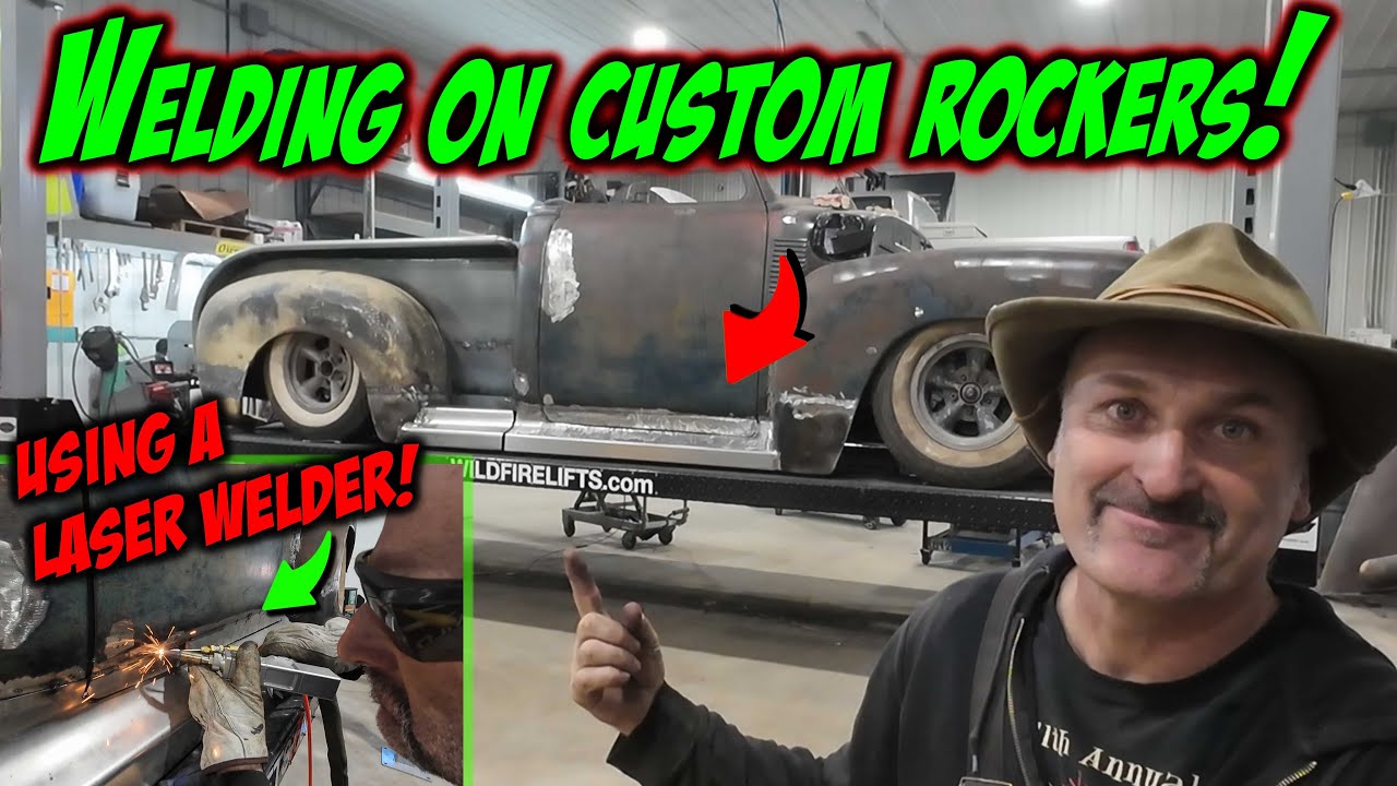 Halfass Kustoms 1949 GMC Roadster Pickup Custom: Are These The Right Wheels And Tires? Plus More Work On The Custom Rocker Panel Running Boards