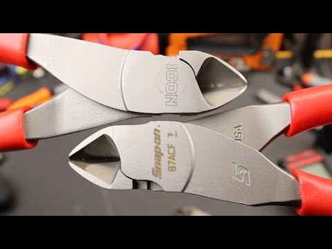 Snap On vs Icon: 7″ Diagonal Cutters. Harbor Freight 1/3 the price and 99% the same. But will they last?